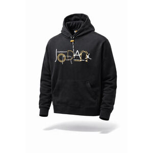 Air Jordan Mens Hoodie Sweatshirt Black Size XL Long Sleeve